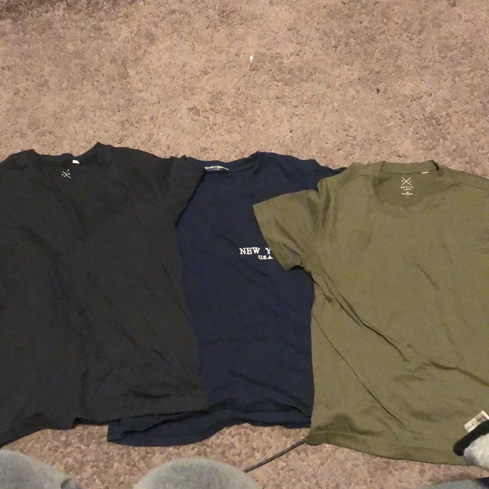 3 shirts from pac sun